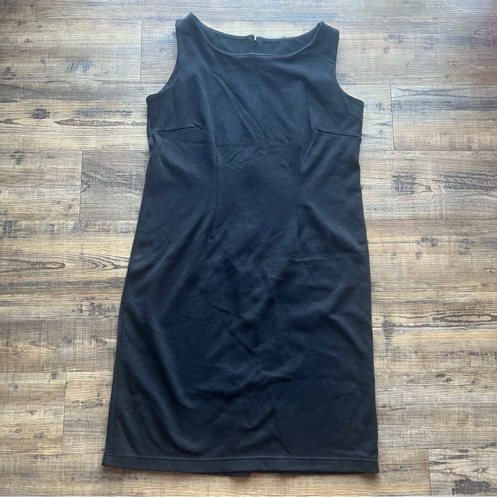 Hannah Andersson Women's Black Sleeveless Sheath Dress Business Casual Sz 14P
